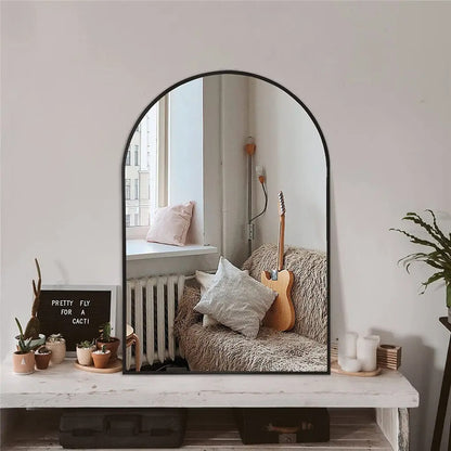 Black Arched Mirror