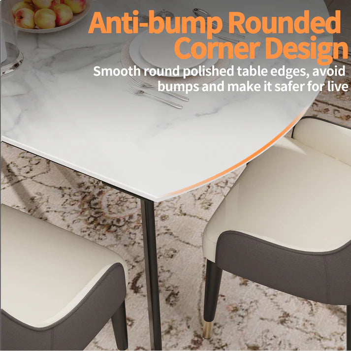 Round Extendable Dining Table 103CM-130CM (31.5'' to 51.2’')