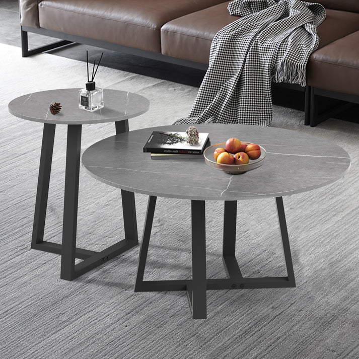 Round Stone Coffee Tables