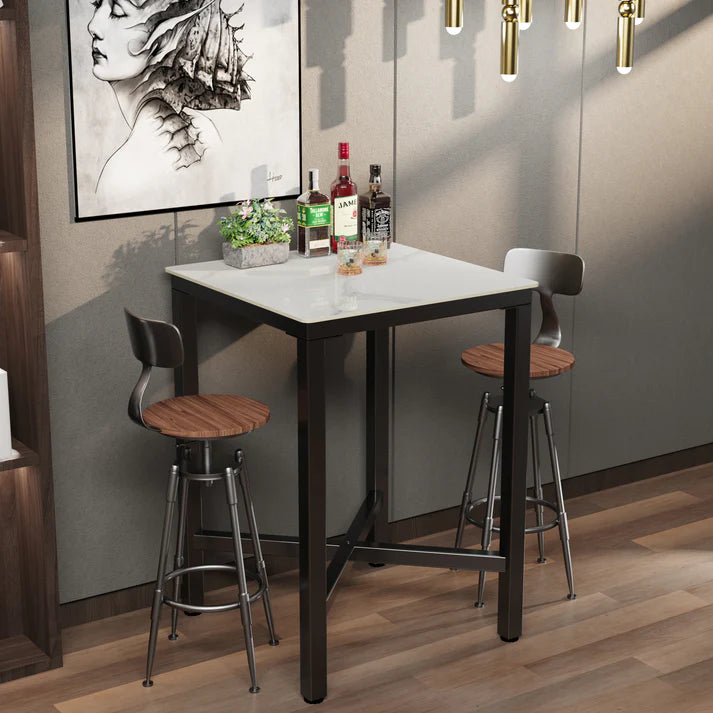 Square Pub Table Kitchen Breakfast Bar Table