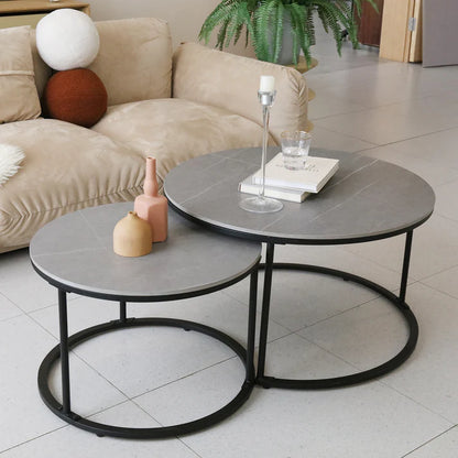 2PCS Nesting Center Coffee Tables Set Combination for Living Room