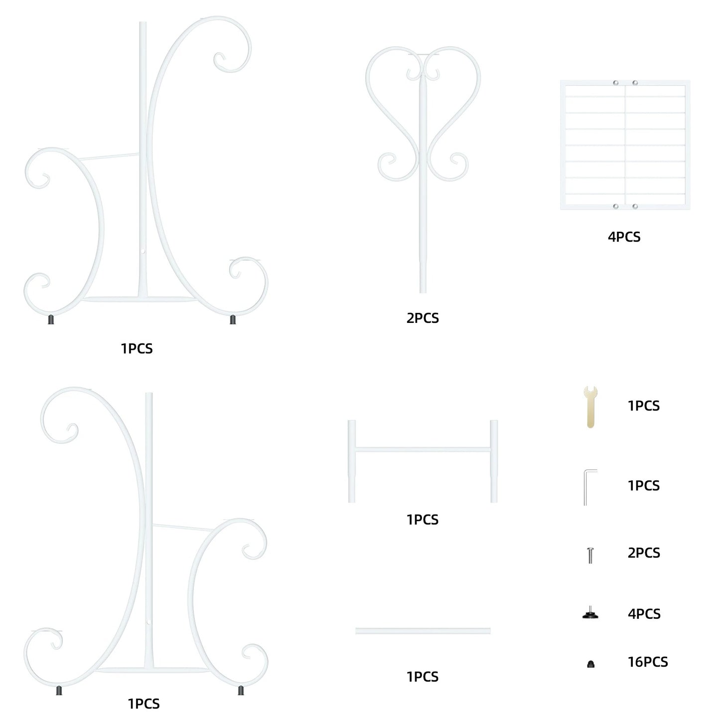 4-Tier Metal Plant Stand – Indoor/Outdoor Flower Display Rack for Balcony and Living Room