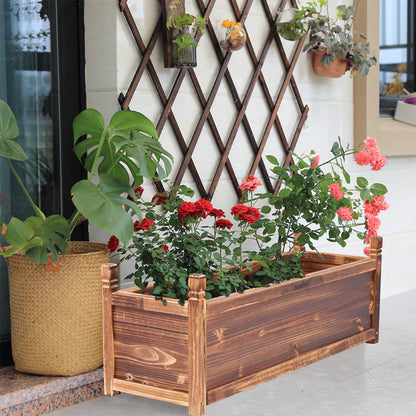 Wooden Planter Box, Garden Raised Bed-Large