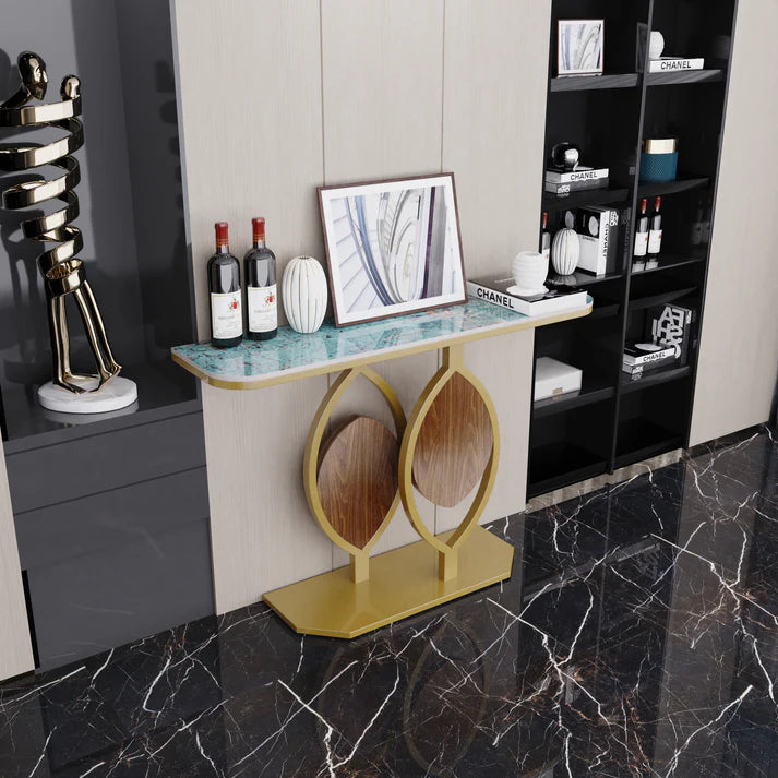 Golden Base Console Table