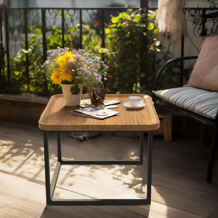 Set of 2 Industrial Nesting Rectangle Coffee Tables, Living Room Inspo