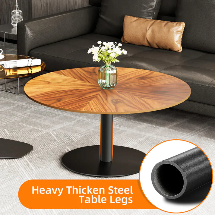 2PCS Round Living Room Side Table Set