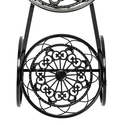 3-Tier Iron Bicycle Plant Stand, Indoor outdoor metal plant stand.