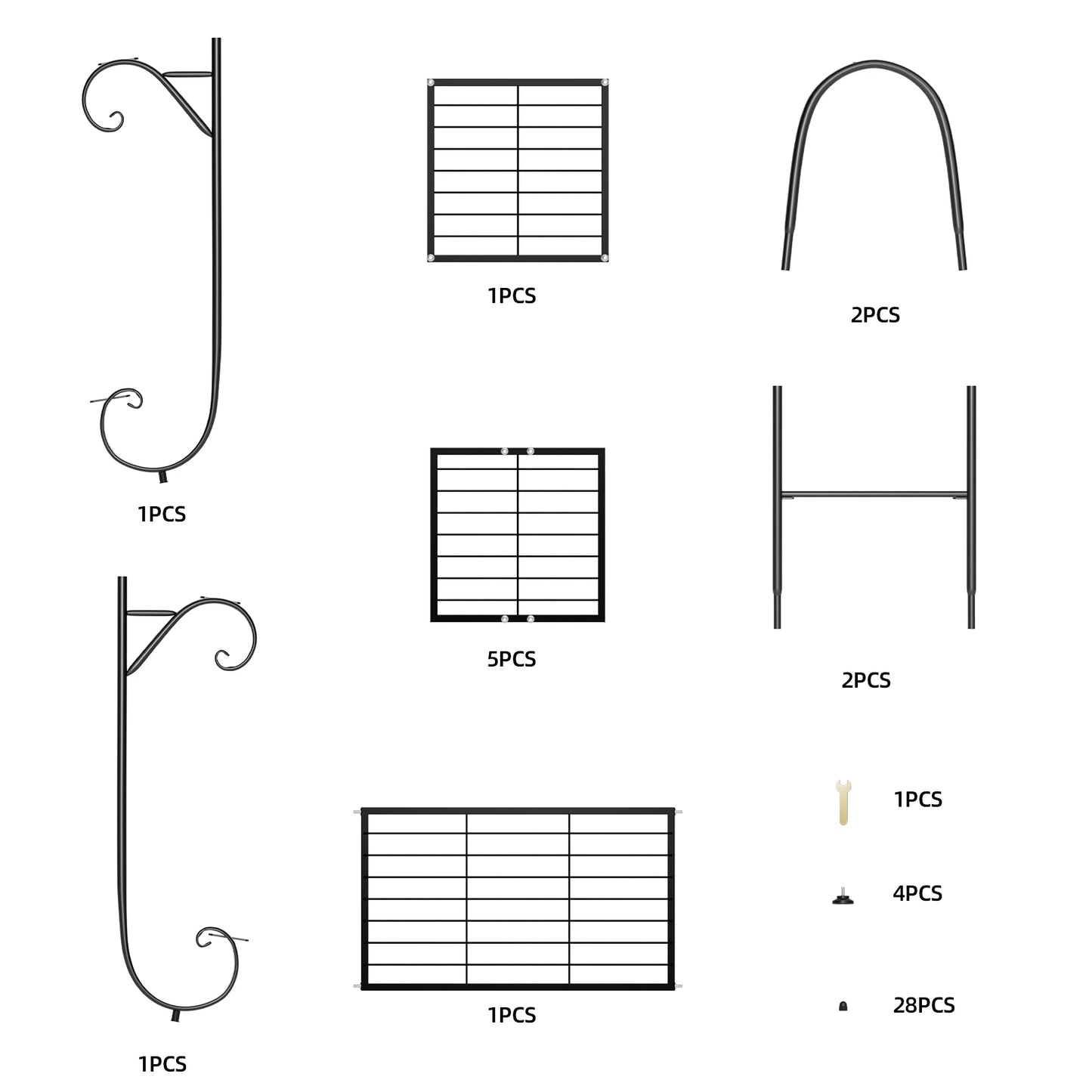 7 Tiers Metal Plant Stand Indoor Outdoor Flower Pot Display Rack Garden Shelf Stand Holder