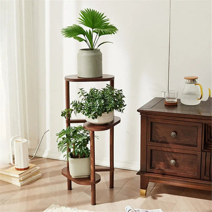 3 Tier Plant Stand Bamboo Corner Plant Stand, Indoor Plant Ladder Shelf Flower Display Rack