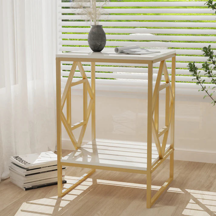 2-Tier Sofa Side Table