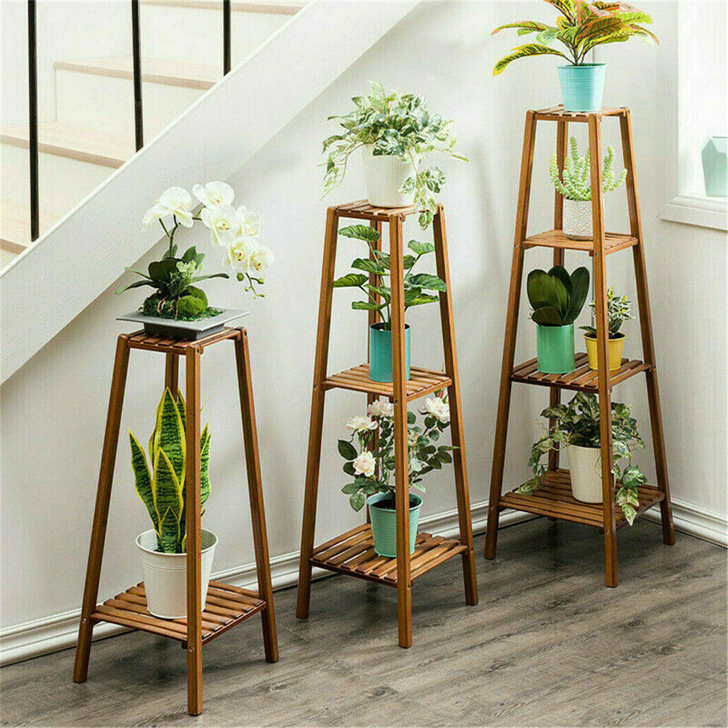 Plant Stand Bamboo Planter 