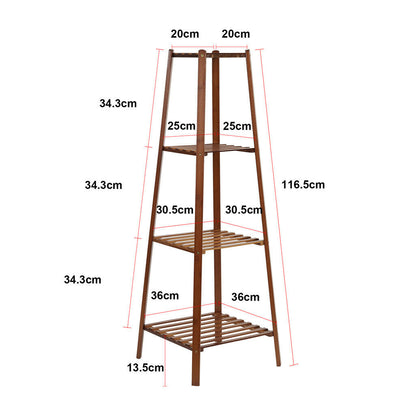 2 Tier Indoor Plant Stand Bamboo Planter