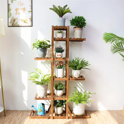 Wooden Plant Stand Holder