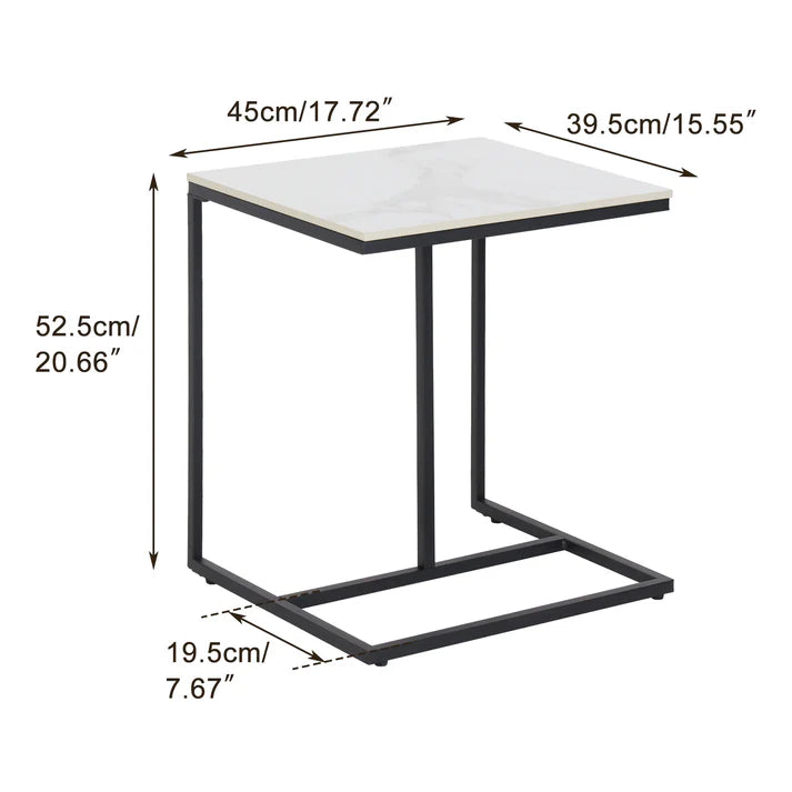 Fancy C Shaped Side End Table